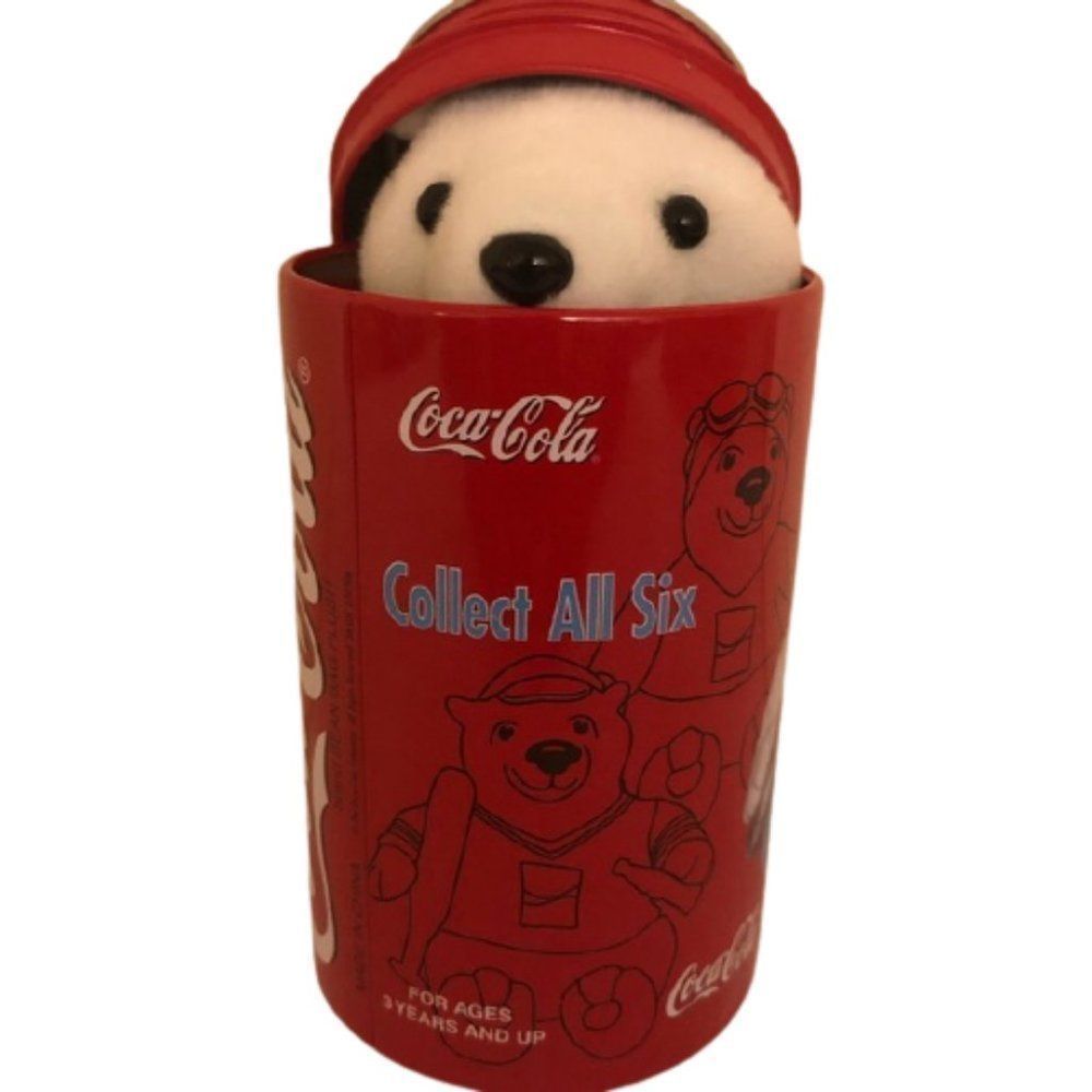🆕Vintage Coca Cola Plush Polar Bear 2004 Athens Discus - Picture 6 of 8